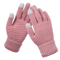 Hotsale Winter warme Acrylhandschuhe Vollfinger Touchscreen Magic Handschuhe Jacquard Strickhandschuhe